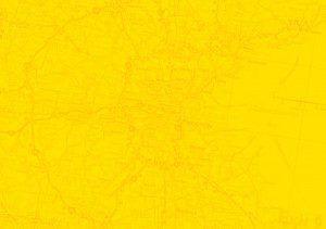 Photo of a yellow map of Massachusetts