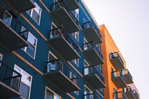 Photo of the exterior of a condo complex