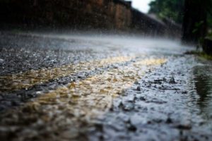 Photo of heavy rain causing flooding